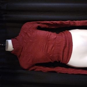 Scala Seamless crinkled turtleneck